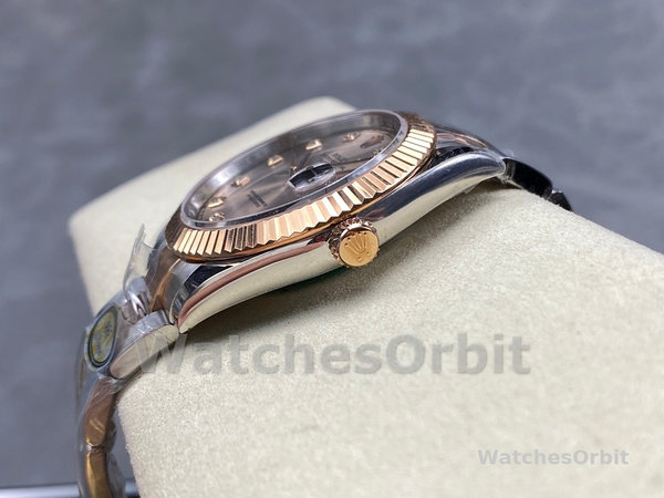 Replica Rolex Day Date 36-M128238 0130, geelgoud, automatisch, groene diamanten wijzerplaat