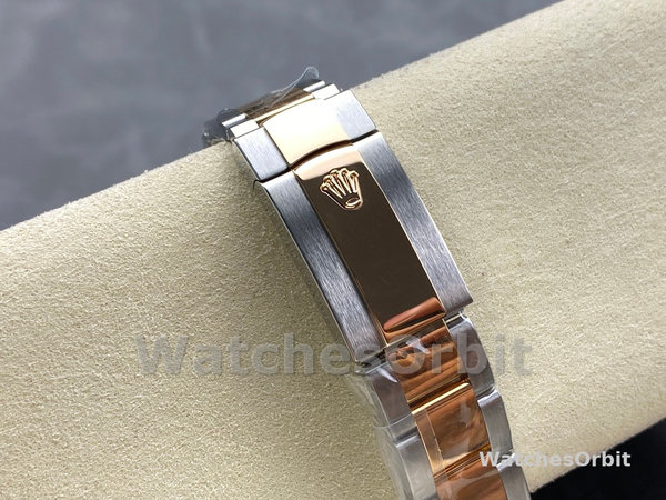 Replica Rolex Day Date 36-M128238 0130, geelgoud, automatisch, groene diamanten wijzerplaat