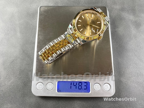 Replica Rolex Day Date 36-m128396TBR 0022, MOP wijzerplaat, diamanten ring, platina, unisex