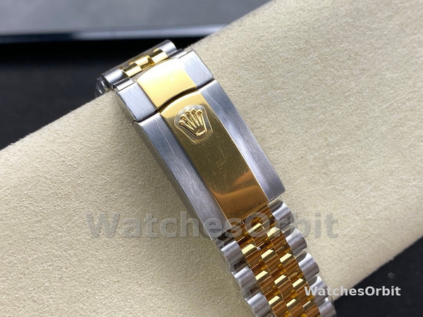 Replica Rolex Day Date 36-m128396TBR 0022, MOP wijzerplaat, diamanten ring, platina, unisex