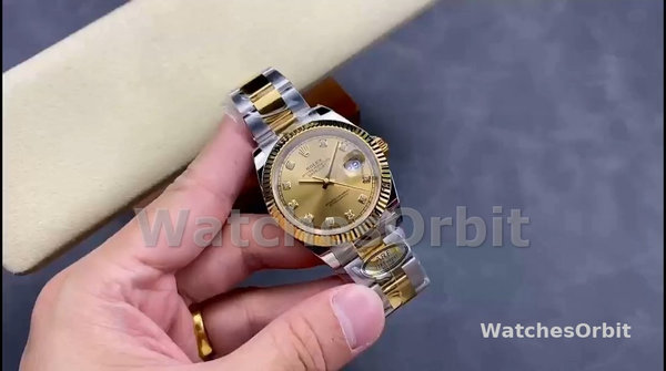 Unisex's Rolex Day Date 36-m128396TBR 0024, 36mm, Bright Blue Diamond‑Set Dial, Diamond‑Set Bezel, Blue