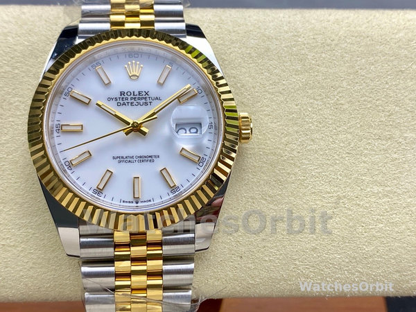 Replica Rolex Day Date 36-m128396TBR 0022, MOP wijzerplaat, diamanten ring, platina, unisex