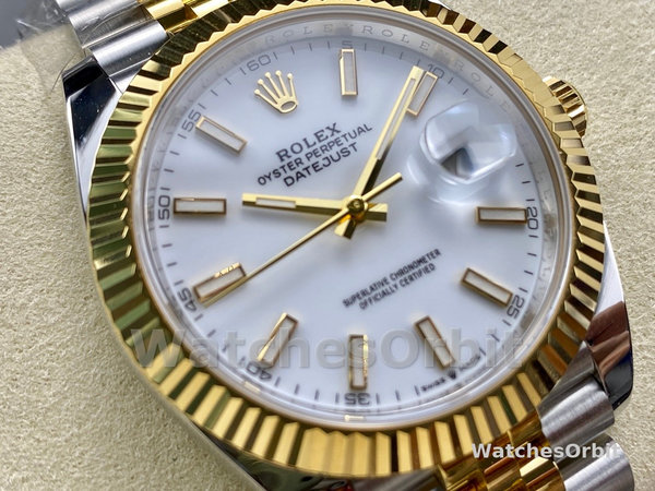 Replica Rolex Day Date 36-m128396TBR 0022, MOP wijzerplaat, diamanten ring, platina, unisex