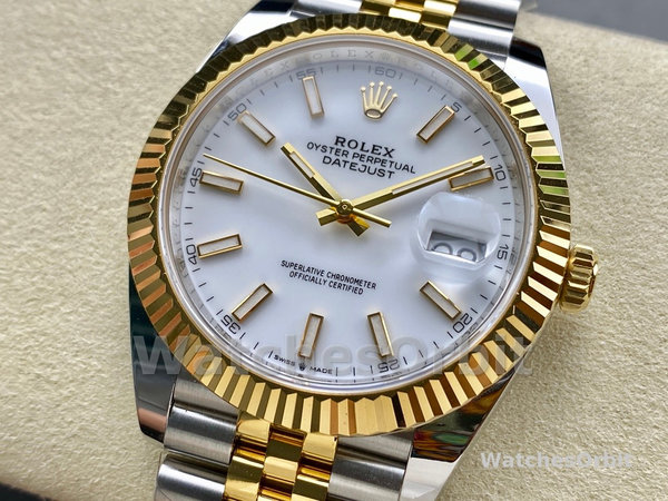 Replica Rolex Day Date 36-m128396TBR 0022, MOP wijzerplaat, diamanten ring, platina, unisex