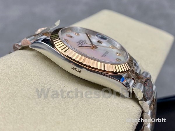 Replica Rolex Datejust 126333 0018 41mm White Mother of Pearl Diamond Dial Herrenuhr Sammlerstück