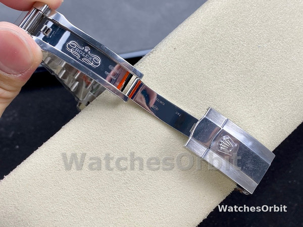 Replica Rolex Datejust 41mm Heren-126334 0001 Geribbelde lunette-Blauwe Wijzerplaat Blauw