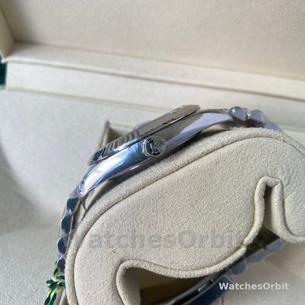 Replica Rolex Datejust-126334 0014, 41 mm, quadrante grigio rodio scuro, Uomo