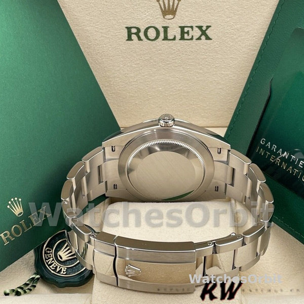 Replica Rolex Datejust 41mm Heren-126334 0015 Geribbelde lunette-Blauwe Diamanten Wijzerplaat