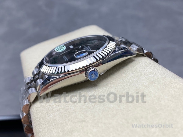 Replica Rolex Datejust 36-126231 0030 voor heren, Leisteen wijzerplaat, Oyster armband, Grijs