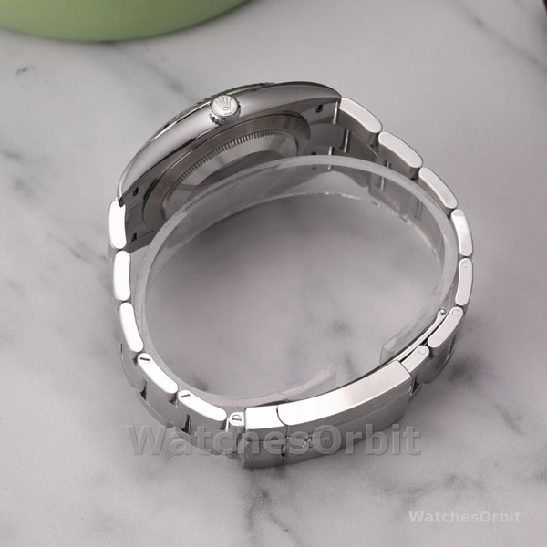 Replica Rolex Datejust 41mm Heren-126334 0023-Gegolfde ring-Witte Romeinse cijfers Wijzerplaat Wit
