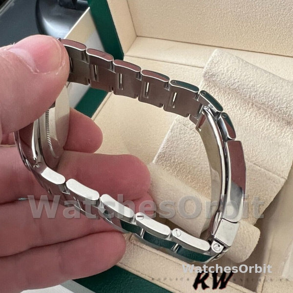 Replica Rolex Datejust 41mm Heren-126334 0029-Gegolfde ring-Groene wijzerplaat met motief Groen