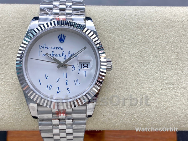 Replica Rolex Day Date 36-m128238 0118 voor heren, geribbelde lunette, groene ombre wijzerplaat, President-band, groene ombre wijzerplaat
