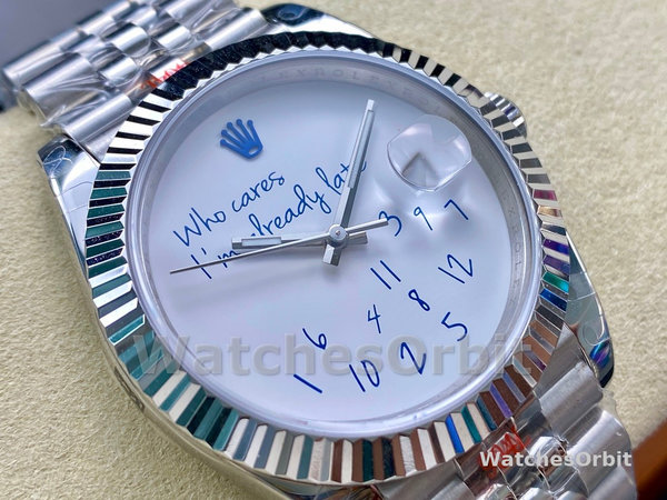 Replica Rolex Day Date 36-m128238 0118 voor heren, geribbelde lunette, groene ombre wijzerplaat, President-band, groene ombre wijzerplaat