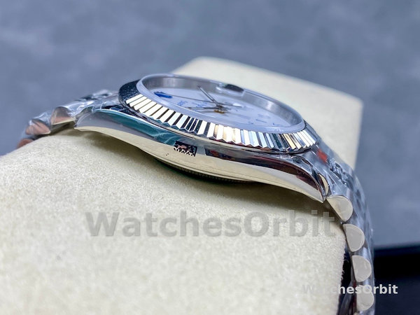 Replica Rolex Day Date 36-m128238 0118 voor heren, geribbelde lunette, groene ombre wijzerplaat, President-band, groene ombre wijzerplaat