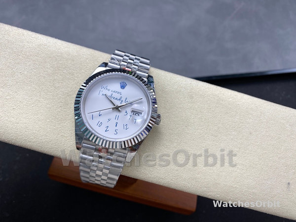 Replica Rolex Day Date 36-m128238 0118 voor heren, geribbelde lunette, groene ombre wijzerplaat, President-band, groene ombre wijzerplaat