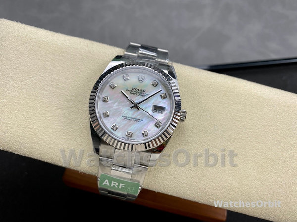 Replica Rolex Datejust 126334 Fluted Bezel White MOP Dial 41MM Herren Replica Uhr Hochwertige Herren Replica Uhr online kaufen