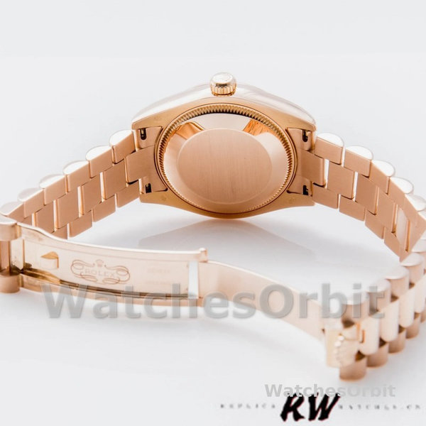 Replique Femmes Rolex Datejust 31mm Femmes-178275-Cadran index rose-Or rose