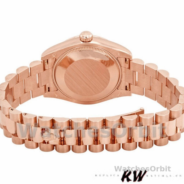 Replique Femmes Rolex Datejust 31mm Femmes-178275-Pink Roman Dial-Rose Gold Pink