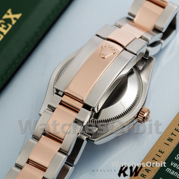 Replica Rolex Datejust 31mm dames-178341-zwarte parelmoer wijzerplaat MOP