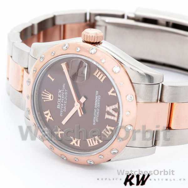 Womens Rolex Datejust-178341, 31mm, Chocolate Brown Roman Numeral Dial, Lady Chocolate Brown Replica Image