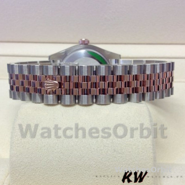 Replica Rolex Datejust 31mm voor dames-178341-Pink Baton Dial-Everose Gold Pink