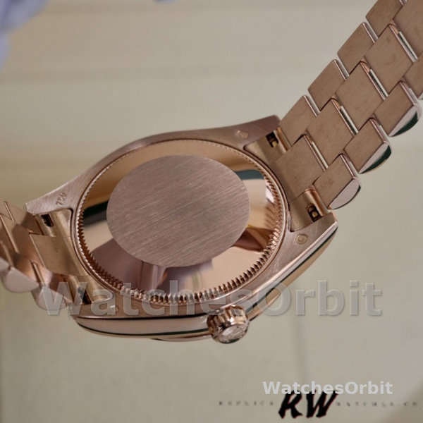Replica Rolex Datejust 31mm voor dames-178341-roze gebloemde wijzerplaat-roze goud