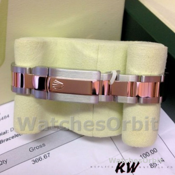 Replica Rolex Datejust 31mm voor dames-178341-roze gebloemde wijzerplaat-roze goud