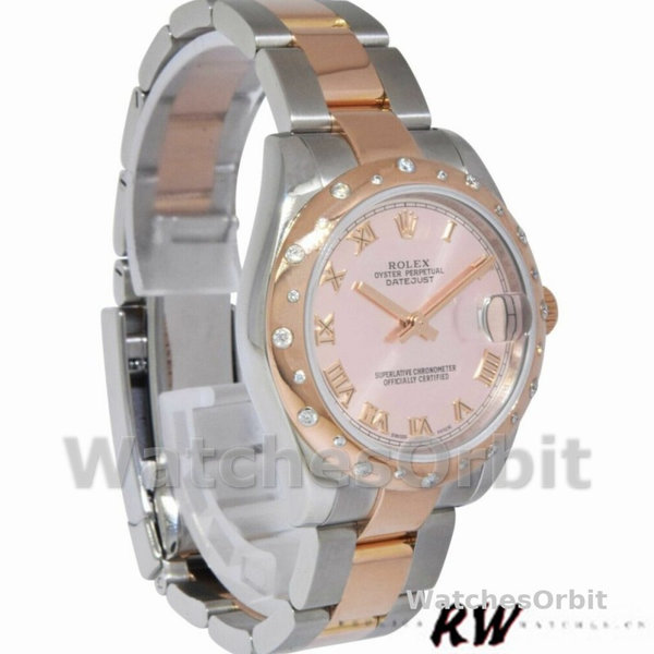 Replica Rolex Datejust 31mm voor dames-178341-Roze Romeinse cijfers wijzerplaat