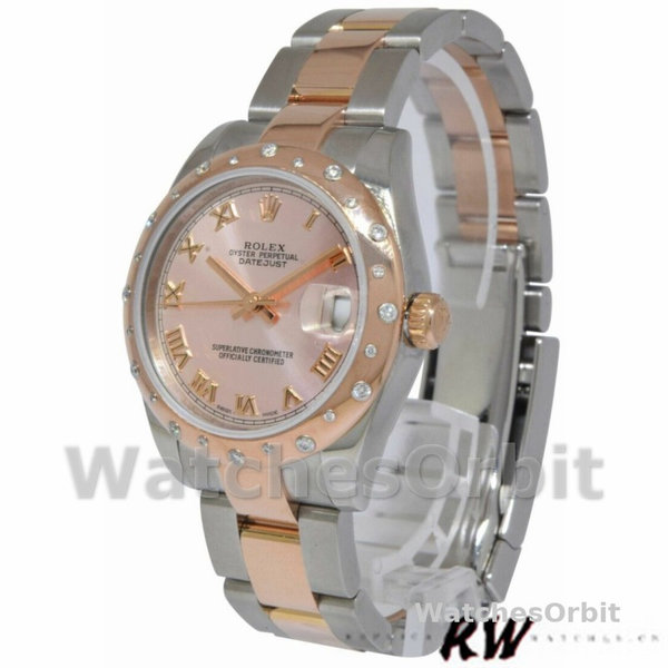Replica Rolex Datejust 31mm voor dames-178341-Roze Romeinse cijfers wijzerplaat