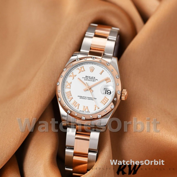 Women's Rolex Datejust 31mm Women's-178341-White Roman Numeral Dial White
