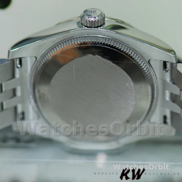 Replica Rolex Datejust 31mm voor dames-178344-Blauwe diamanten wijzerplaat-Jubileum armband blauw