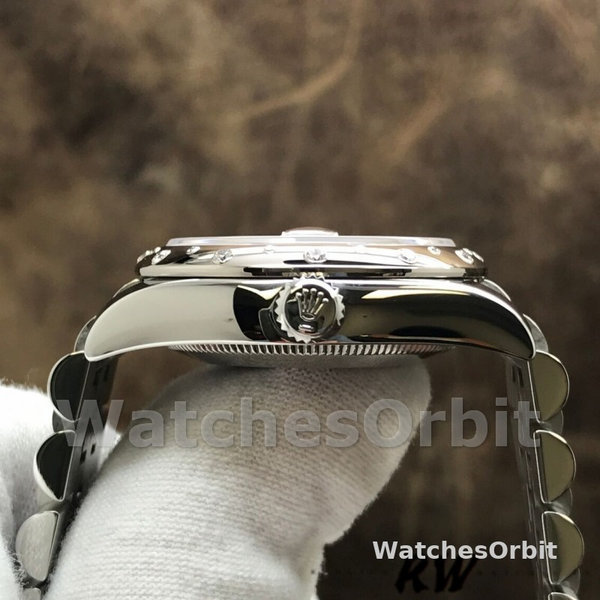 Replica Rolex Datejust 31mm voor dames-178344-Blauwe Romeinse wijzerplaat-Jubileum armband blauw