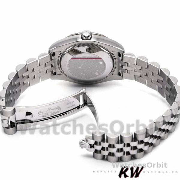 Replica Rolex Datejust 31mm voor dames-178344-Bronzen wijzerplaat-VI Diamanten Brons