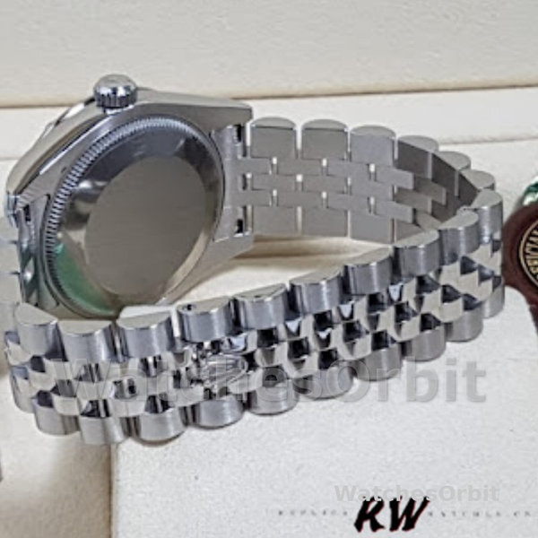Replica Rolex Datejust 31mm voor dames-178344-Bronzen wijzerplaat-VI Diamanten Brons