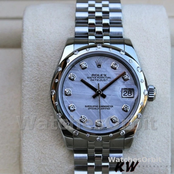 Replica Rolex Datejust 31mm voor dames-178344-Meteorietgrijze wijzerplaat Meteorietgrijs