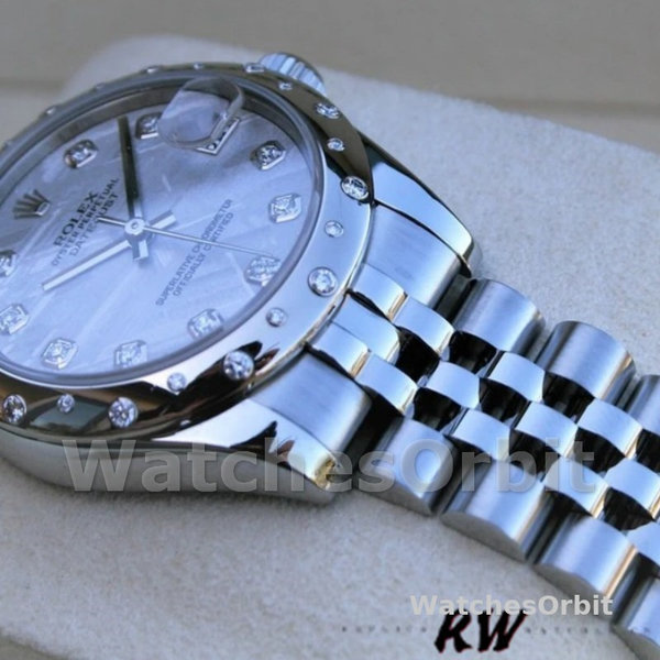 Replica Rolex Datejust 31mm voor dames-178344-Meteorietgrijze wijzerplaat Meteorietgrijs