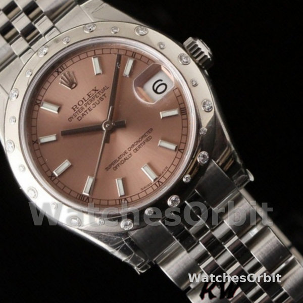 Replica Rolex Datejust 31mm Dames-178344-Roze Wijzerplaat-Jubileum Armband Roze