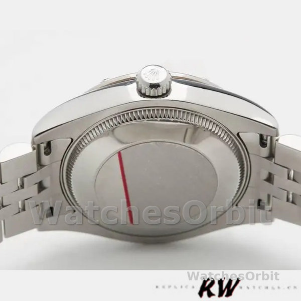 Replica Rolex Datejust 31mm voor dames-178344-Witte Romeinse cijfers Wijzerplaat-Roestvrij Staal Wit