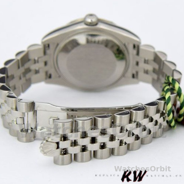 Replica Rolex Datejust 31mm voor dames-178344-Witte wijzerplaat-Roestvrij staal Wit
