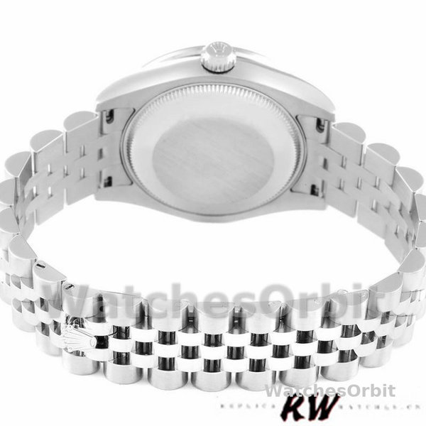 Replica Rolex Datejust 31mm voor dames-178384-zwarte diamanten wijzerplaat-diamanten ring zwart<br />