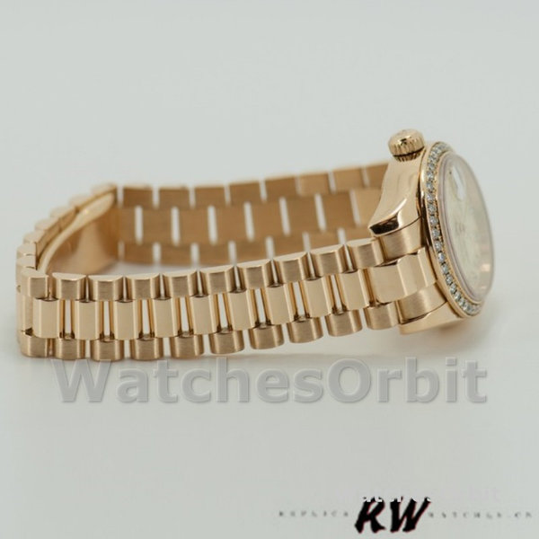 Womens Rolex Datejust 26mm Womens-179138-Champagne Jubilee Dial Champagne Replica Image