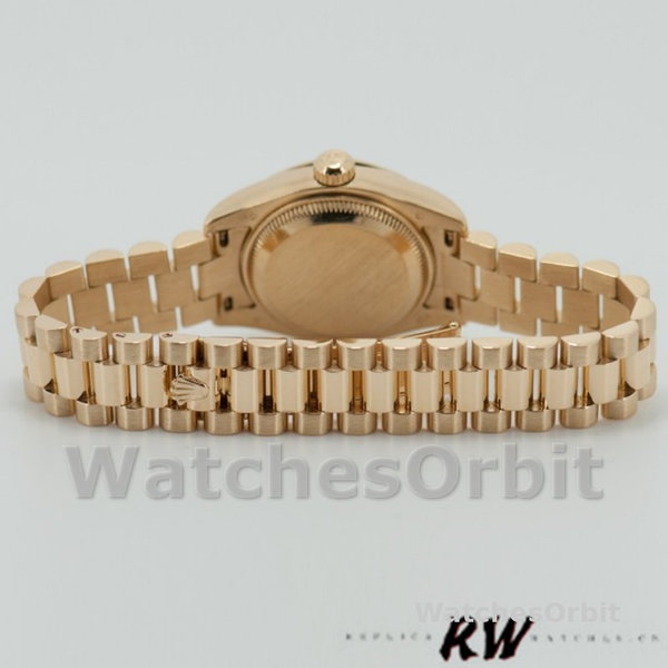 Womens Rolex Datejust 26mm Womens-179138-Champagne Jubilee Dial Champagne Replica Image