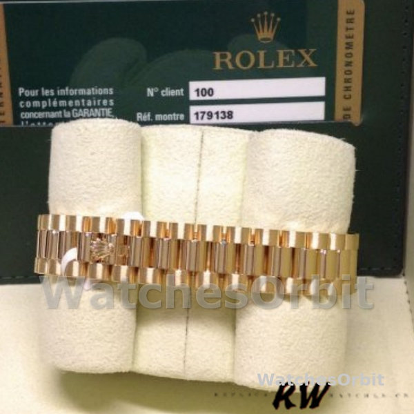 Replica Dames Rolex Datejust-179138, 26mm, Witte Parelmoer Romeinse Cijfer Wijzerplaat, Lady MOP