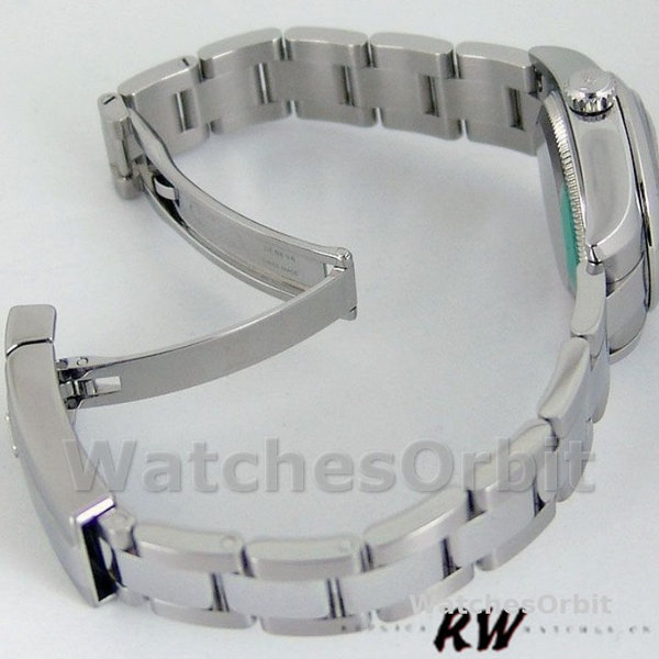 Replica Rolex Datejust 26mm Dames-179160-Zwarte Index Dial-Domed Bezel Zwart
