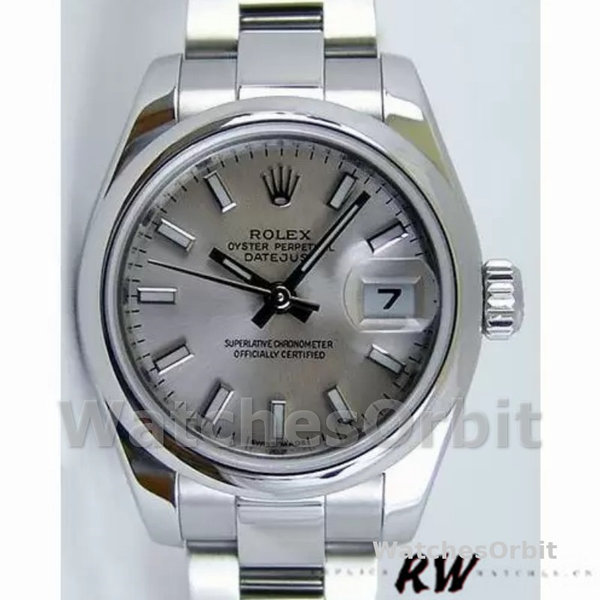 Women's Rolex Datejust 26mm Women's-179160-Silver Index Dial-Domed Bezel Silver<br />