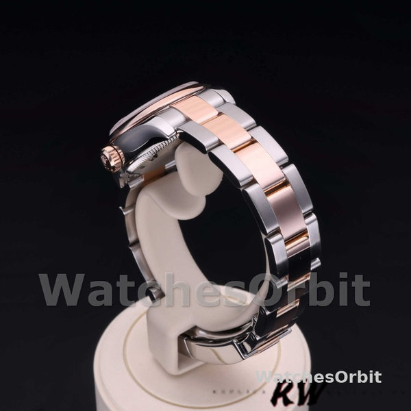 Womens Rolex Datejust 26mm Womens-179161-Silver Concentric Circle Dial-Stainless Steel & Everose Gold Silver Replica Image