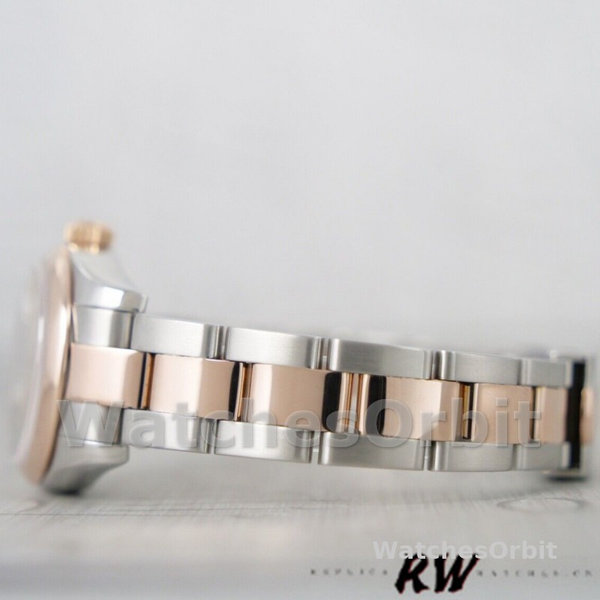 Womens Rolex Datejust 26mm Womens-179161-Silver Index Dial-Stainless Steel & Everose Gold Silver Replica Image