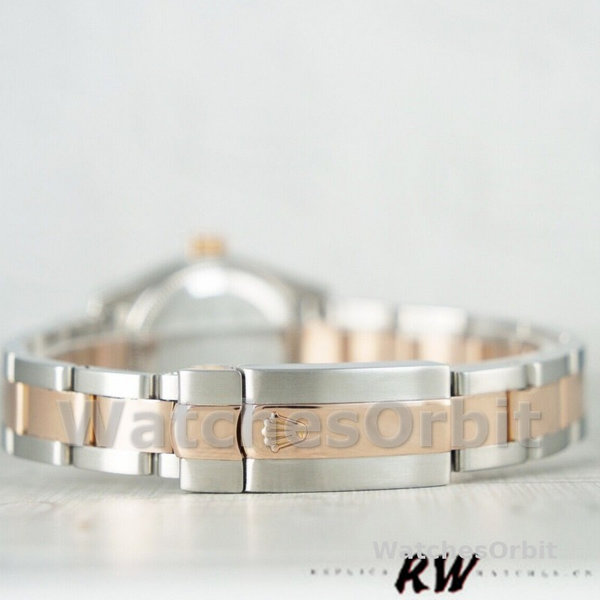 Womens Rolex Datejust 26mm Womens-179161-Silver Index Dial-Stainless Steel & Everose Gold Silver Replica Image
