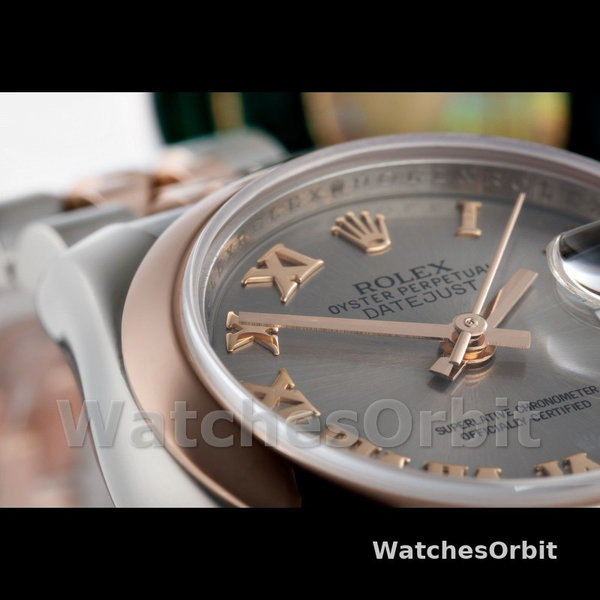 Replique Rolex Datejust 26mm Femme-179161-Cadran romain en acier-acier inoxydable et or Everose Acier<br />