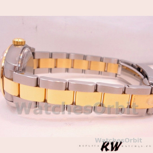 Womens Rolex Datejust-179163, 26mm, Black Diamond Dial, Domed Bezel, Lady Black Replica Image